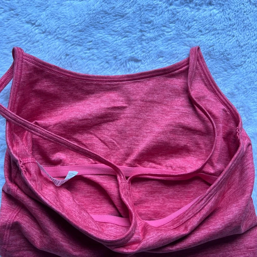 OFFLINE by Aerie The Hugger Recharge Sports Bra Pink Heathered Racerback Small